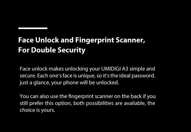 UMIDIGI UMI A3 2GB RAM 16GB ROM MTK6739 1.5GHz Quad Core 5.5 Inch HD+ Full Screen Dual Camera Android 8.1 4G LTE Smartphone