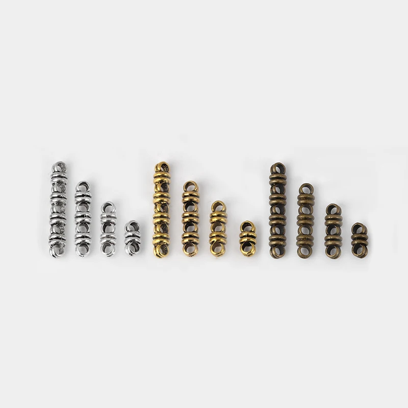 

10pcs 2/3/4/5 Holes Slider Spacer Beads For 3mm Round Leather Cord Bracelet Necklace Jewelry Findings