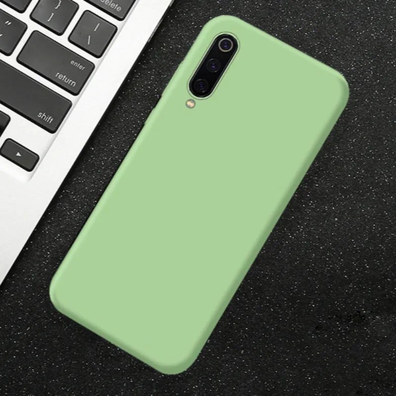 

Liquid Silicone Case for Xiaomi 9 8 SE Cover Soft TPU Original Phone Case for Xiaomi 6X 8 9 Schockproof Full Protective Cover