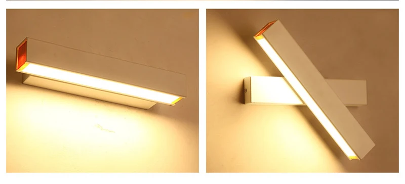 Baratos Feimefeiyou creativa lámpara de pared led simple moderna habitación pasillo pared dormitorio lámpara de noche ángulo ajustable