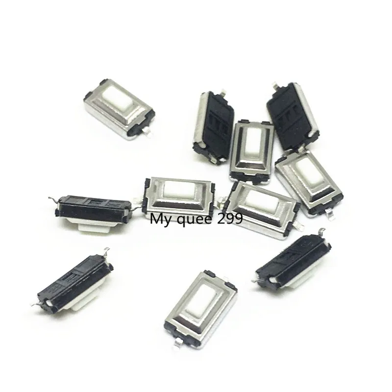 100 шт. высокое качество 3*6*2 5 мм H 3x6x2 SMD Белая кнопка переключатель
