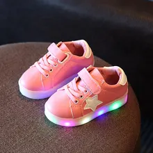 Luminous Sneakers Kids Sneakers Charging Luminous Lighted Colorful LED lights Children Shoes Casual Flat Girls Boy Shoes