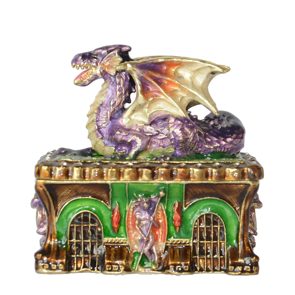 Dinasoar Bejeweled Jewelry Trinket Box Ring Holder Organizer Animal