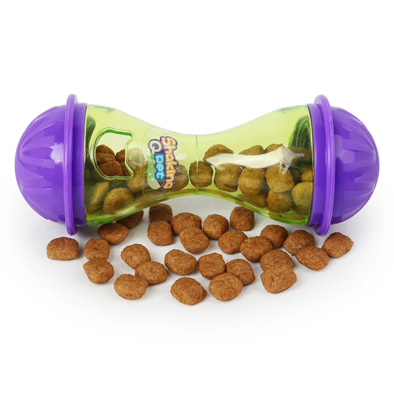 Funny Bone Dog Cat Food Feeder Interactive Dog Teeth Chew Toy Dog Snack