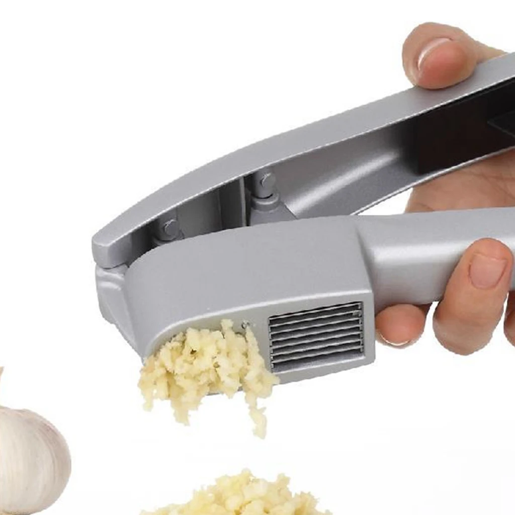 MagiDeal Stainless Steel Garlic Press, Crusher, Ginger Squeezer, Masher