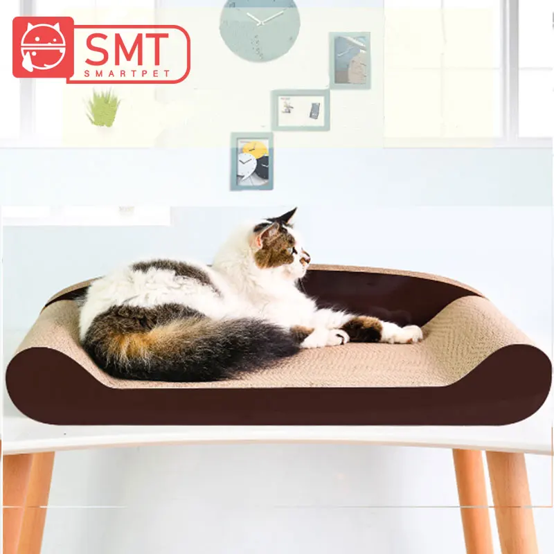

SMARTPET Corrugated Paper Pet Cat Scratch Bed Scratching Board Kitten Back Sofa Grinding Nails Toy Cat Training Toys Supplies