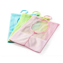 Hanging Mesh Storage Bag Clothes Toy Organizer Laundry Hook Underwear Kitchen Bathroom Indoor Outdoor Dry Practical Pouch