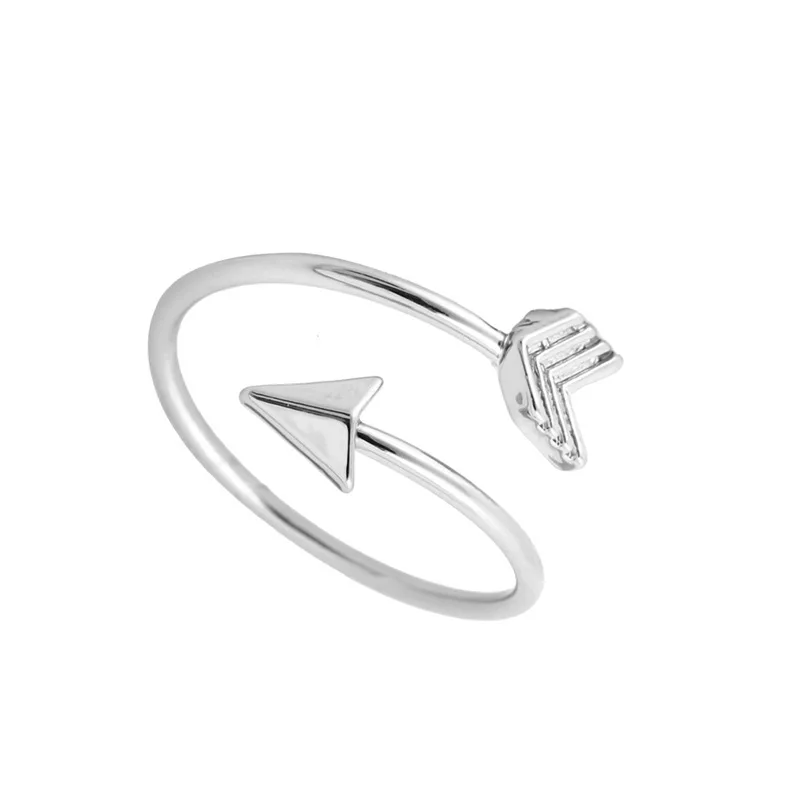 

Fashion Lady Ring Arrow Ring Opening Adjustable Cross Tail Ring Hot Vintage Personality Rock Art Style Jewelry Friendship Gift