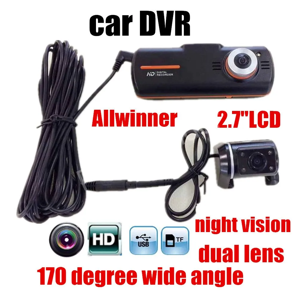 

Allwinner A1 Car Recorder auto Camera DVR Full HD 2.7"LCD Night Vision G-sensor Dash Cam Video Registrator camcorder dual lens