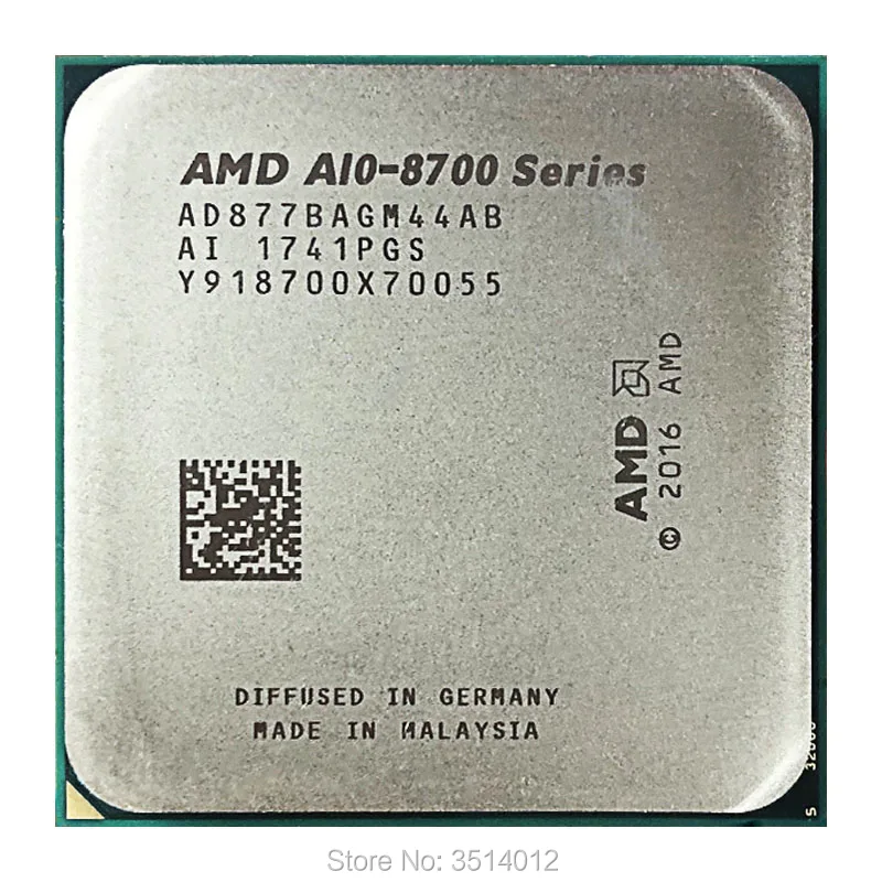 

AMD A10-Series PRO A10-8770 A10 8770 3.5 GHz Quad-Core CPU Processor AD877BAGM44AB Socket AM4