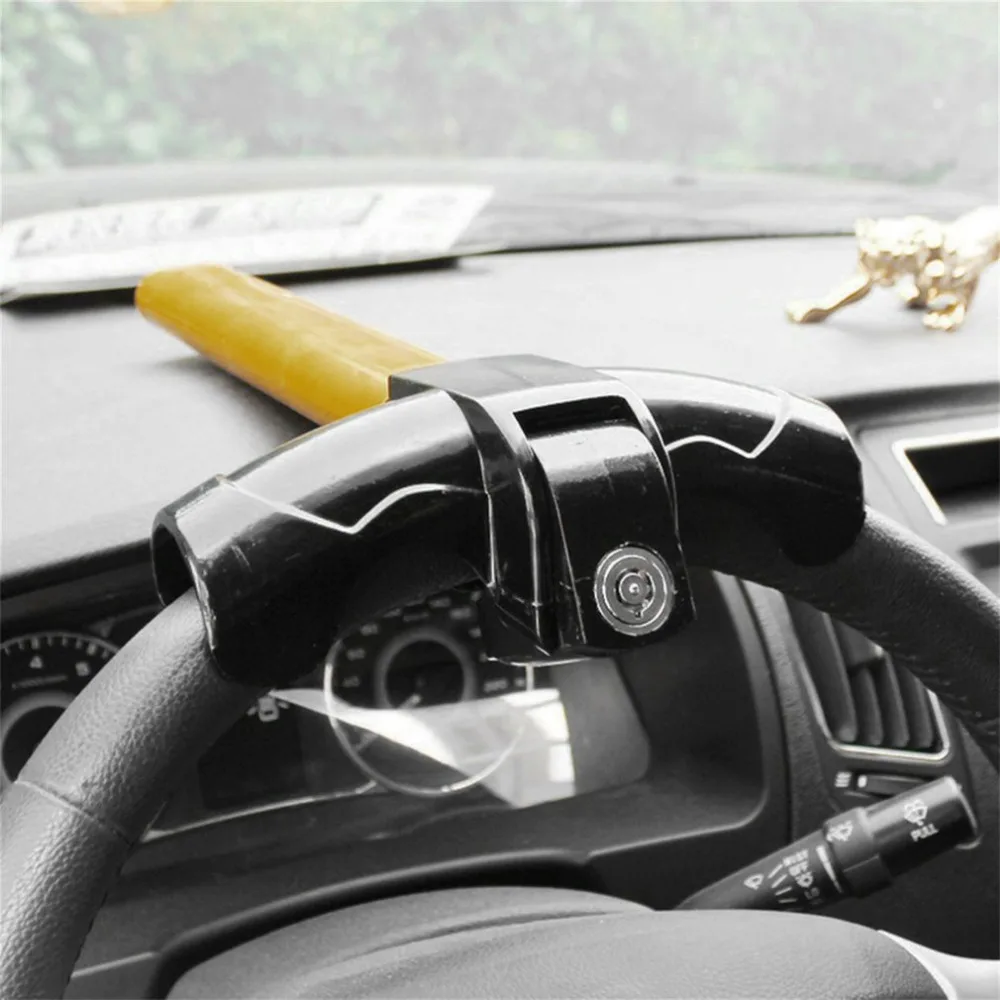 Universal Anti Theft T type Automobile Steering Wheel Lock Solid Steel