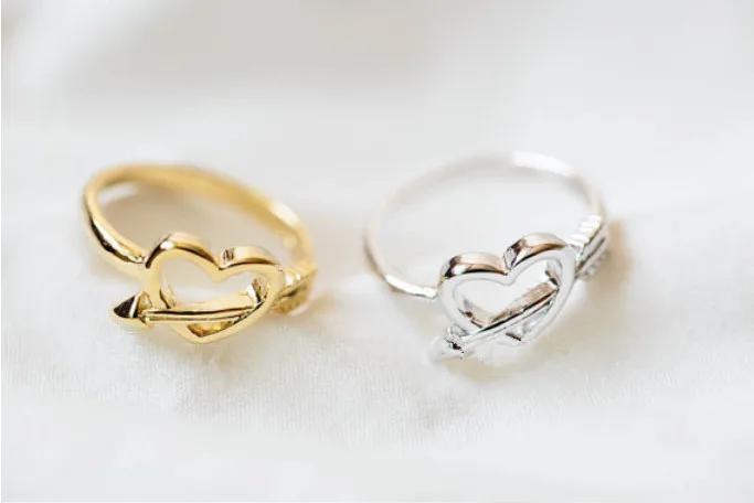Heart band rings for women free shipping pockets