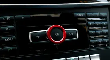 

Aluminium alloy Console Red Volume Control Knob Circle Trim For Benz A w176 B w146 C E ML GL GLE GLA GLK GLC GLS Class