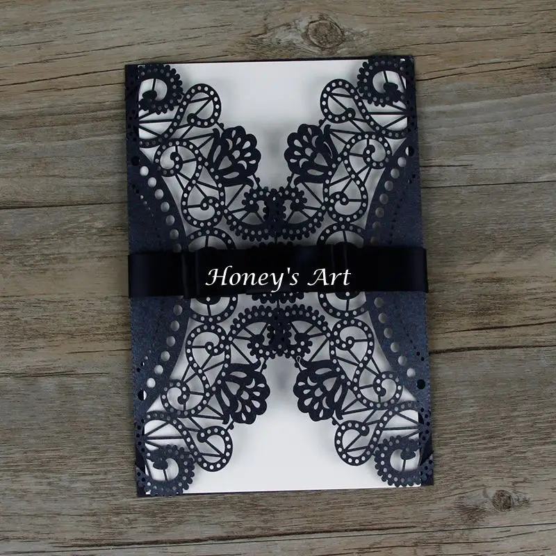 Chinese Wedding Invitation Envelope Templa Yaseen 1pcs Sle Elegant Laser Cut Personalized Wedding Invitations Card Envelopes Inner Party Supplies