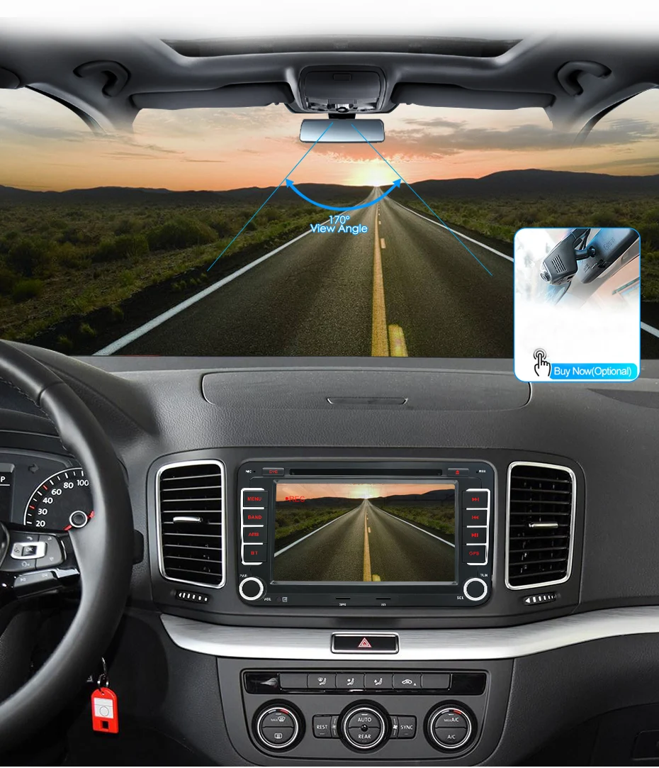 Excellent Junsun 7" 2 din Android Car DVD radio player for VW/Golf/Passat/POLO/Tiguan/Skoda/Fabia/Rapid/Seat/Leon GPS 3G wifi Autoradio 16