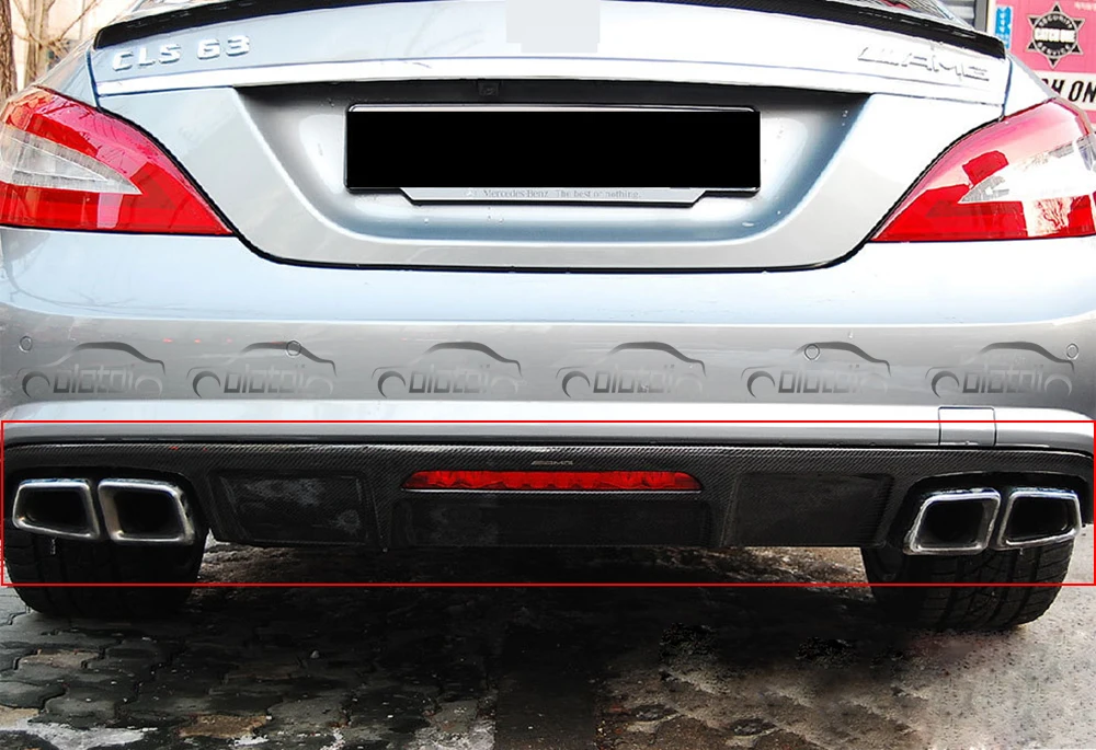 OLOTDI автомобильный Стайлинг для оригинального AMG стиль углеродного волокна диффузор заднего бампера губ для Mercedes Benz W218 CLS63