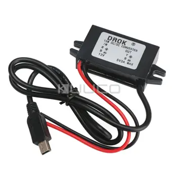 

DC Buck Converter DC 12V (8V-22V) to 5V 3A 15W Mini USB Interface Adapter/Voltage Regulator/Car Power Supply Module/Driver