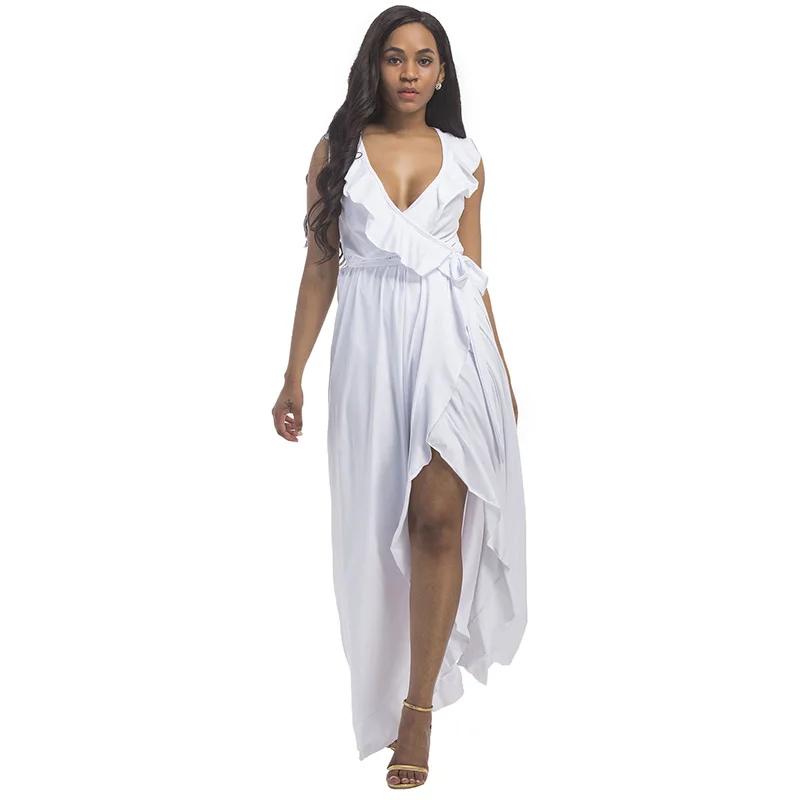 ShejoinSheenjoy Sexy Deep V-Neck Ruffles Women Long Dress Waist Drawstring Split Sleeveless Summer Dress Plus Size Maxi Dresses (21)