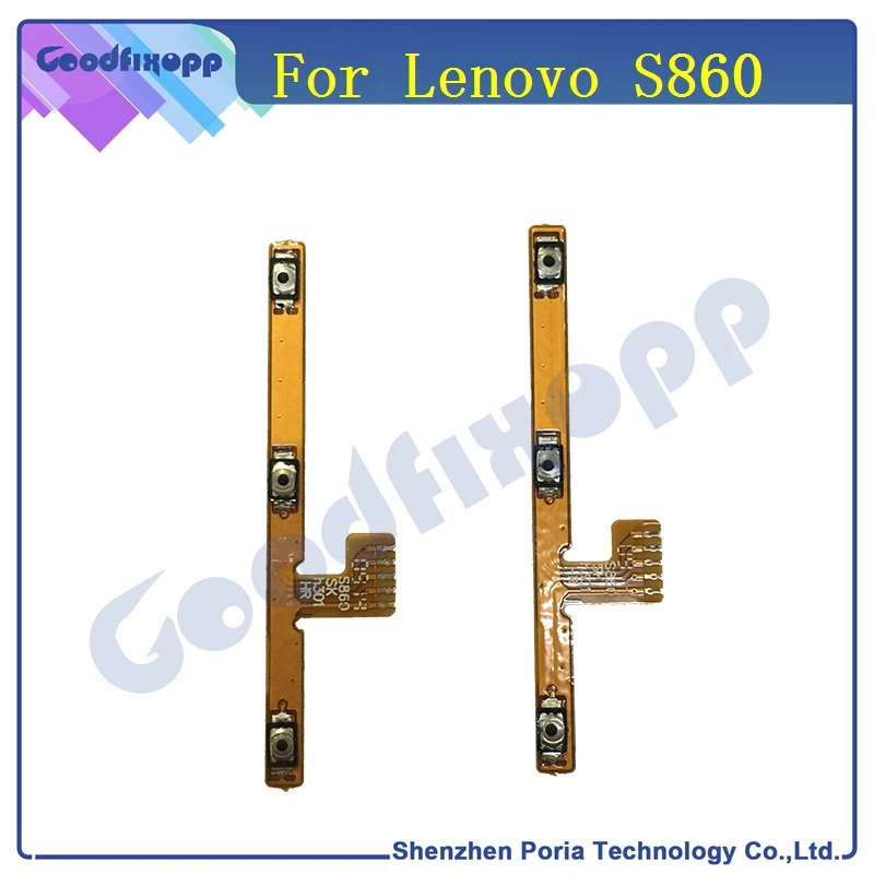 LEN037 Original 100% tested For Lenovo S860 Power on off Volume Button Up Down Key Flex Cable Ribbon Replacement Parts free shipping(2)