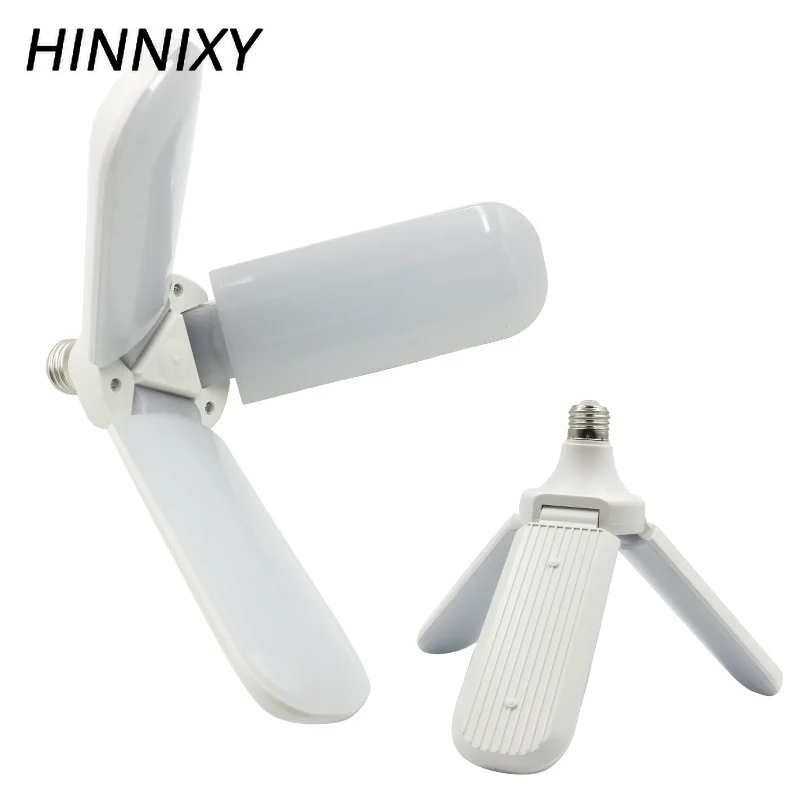 

Hinnixy LED Fan Shape Foldable Angle Adjustable Lamp 96-265V 45W E27 Bulb Super Bright Bedroom Home Used Energy Saving Lighting