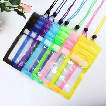 

100pcs/lot Strong 3 Layer Sealing Swimming Bags Waterproof Smart Phone Pouch Bag Diving Bags For iPhone Pocket Case For phone