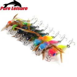 PureLeisure 8 шт./лот 1,96 см 3,4 г VIB Блесен 3D глаза приманки Crankbait Жесткий Leurre пчелы Pesca Япония Рыбалка аксессуары