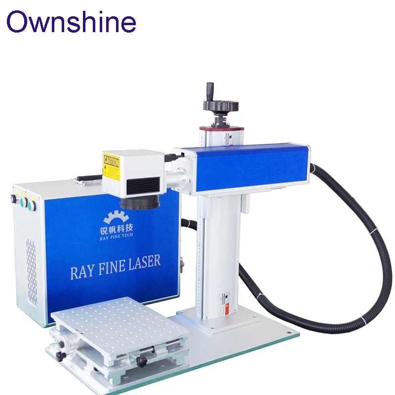Оптоволоконный лазерный гравер для глубины разметки металла 60 Вт|laser engraver