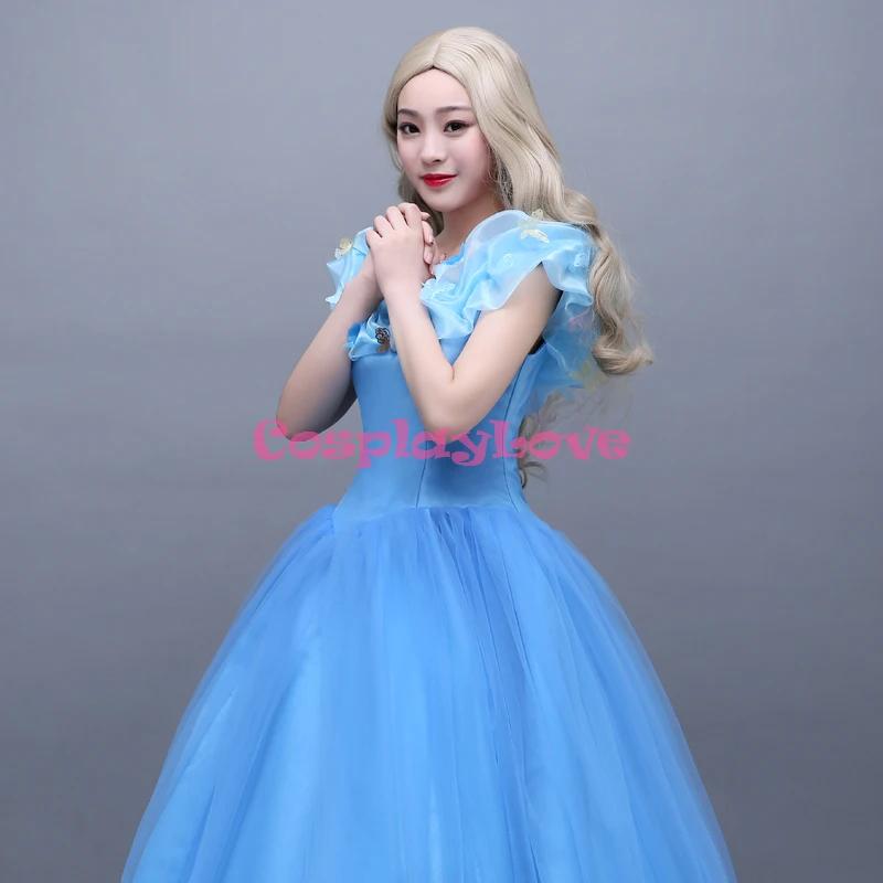 Cosplaylove Cinderella Cosplay Sky Blue The Princess Cinderella Dress Cosplay Costume Adult Kid Costumes Custom Made (8)