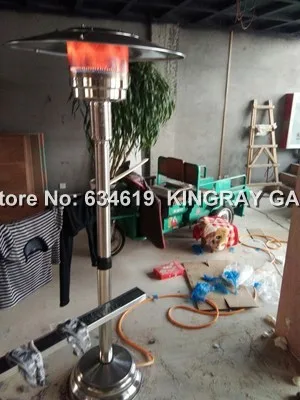 Регулируемый по высоте комнатный газовый обогреватель из нержавеющей стали