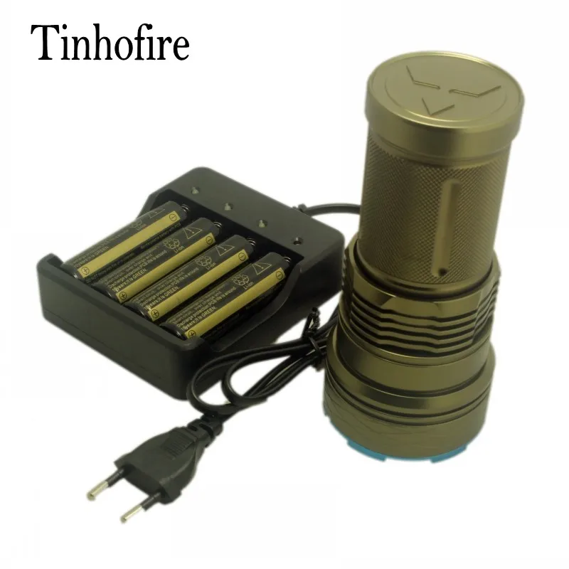 Tinhofire ArmyGreen/Black 20000 люменов 12 x CREE XM L T6 портативный светодиодный фонарик для охоты
