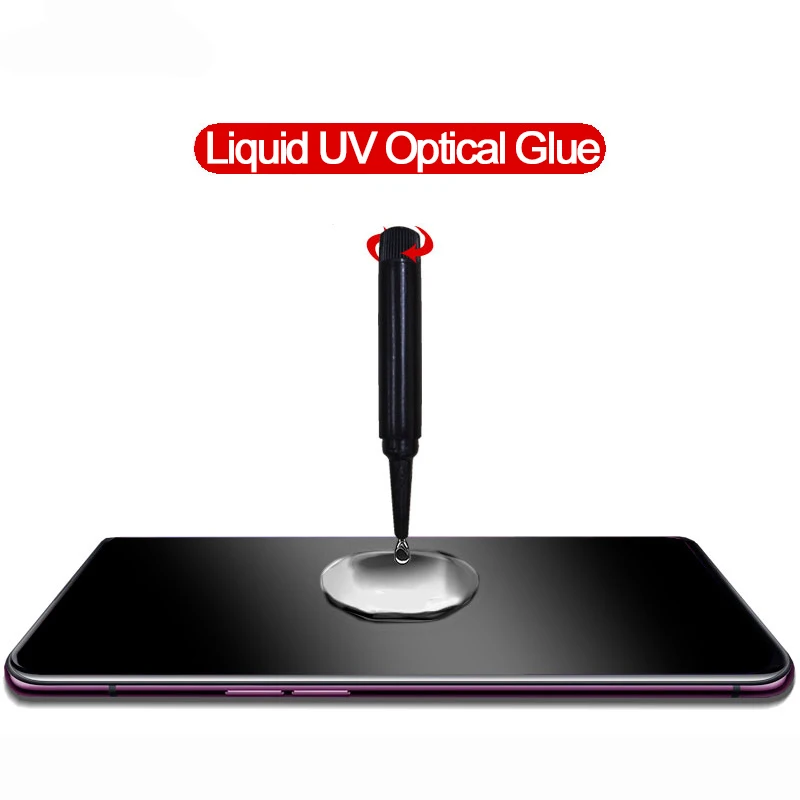 УФ полное клеевое закаленное стекло для huawei P30 lite P20 pro Защита экрана mate 20 Nano жидкое