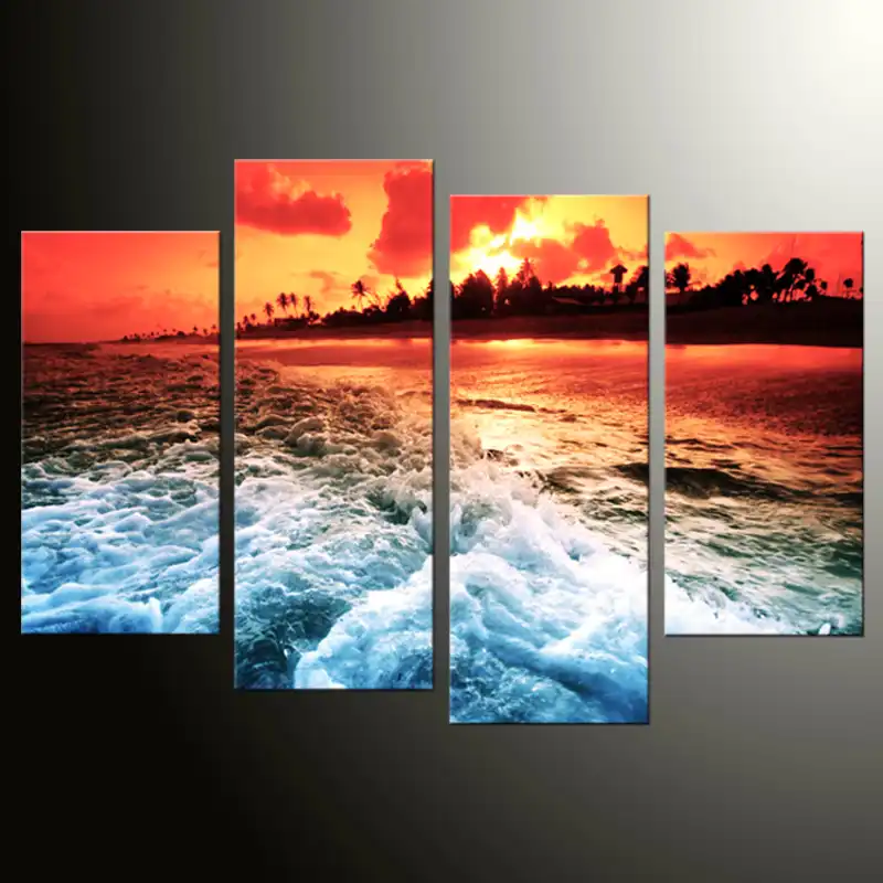 Get Arte de la pared playa enmarcada Free