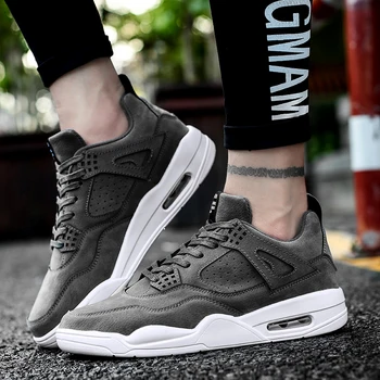 

Mens Fashion Casual Shoes Man Comfortable Sneakers Lace-up Footwear Adult Air Cushion Brand Black Trainers Chaussures Homme