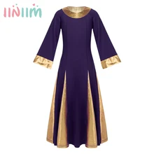 Iiniim/Детское трико для танцев платье с металлическим воротником и манжетами Детская Одежда для танцев; костюмы для гимнастики для девочек