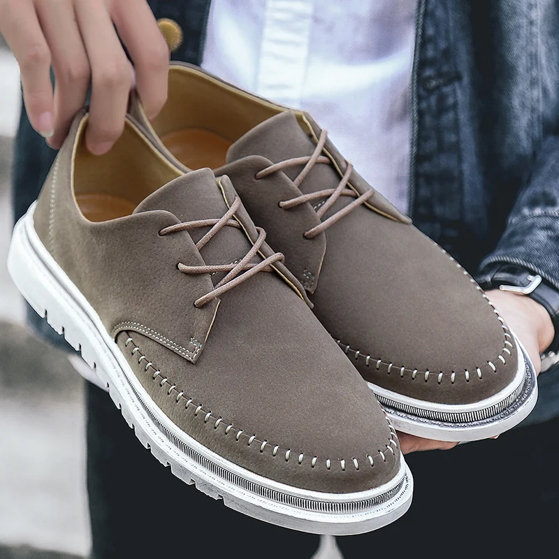

Trends British Casual Retro Wind Tooling Martin Shoes Men Shoes High QualityWaterproof Ankle Boots Men Martin Boots Low Help