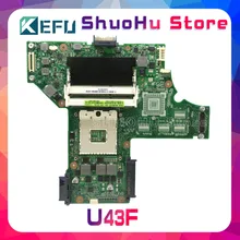 KEFU For ASUS U43F U43 laptop motherboard tested 100% work original mainboard