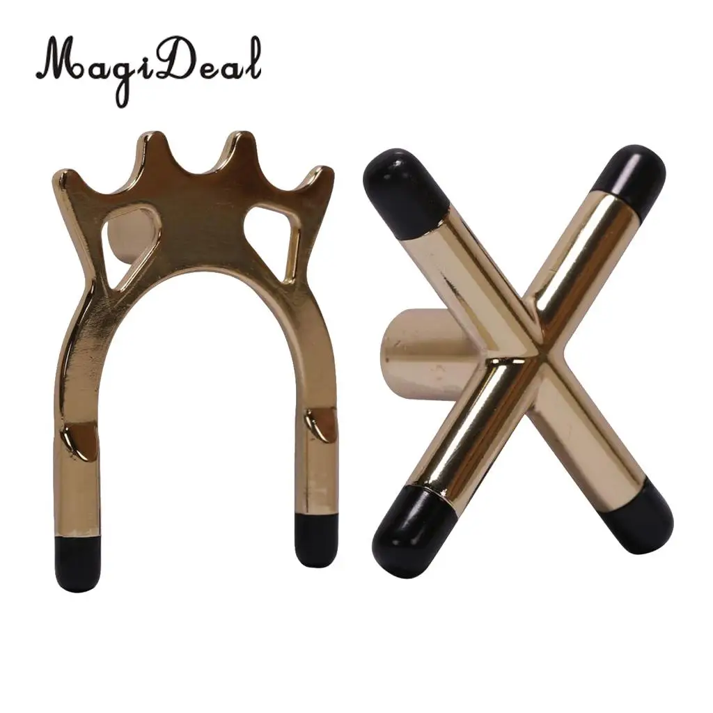 MagiDeal 2 Pieces Non-slip Billiard Snooker Pool Cue Stick Bridge Head Holder Rest Spider and Cross 