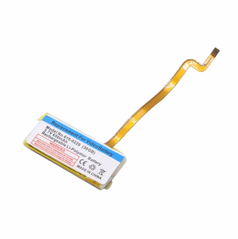 1x650 мАч аккумулятор для iPod классического поколения 6 го 7 80 ГБ 120 тонкий 160 Гб 5/5.5