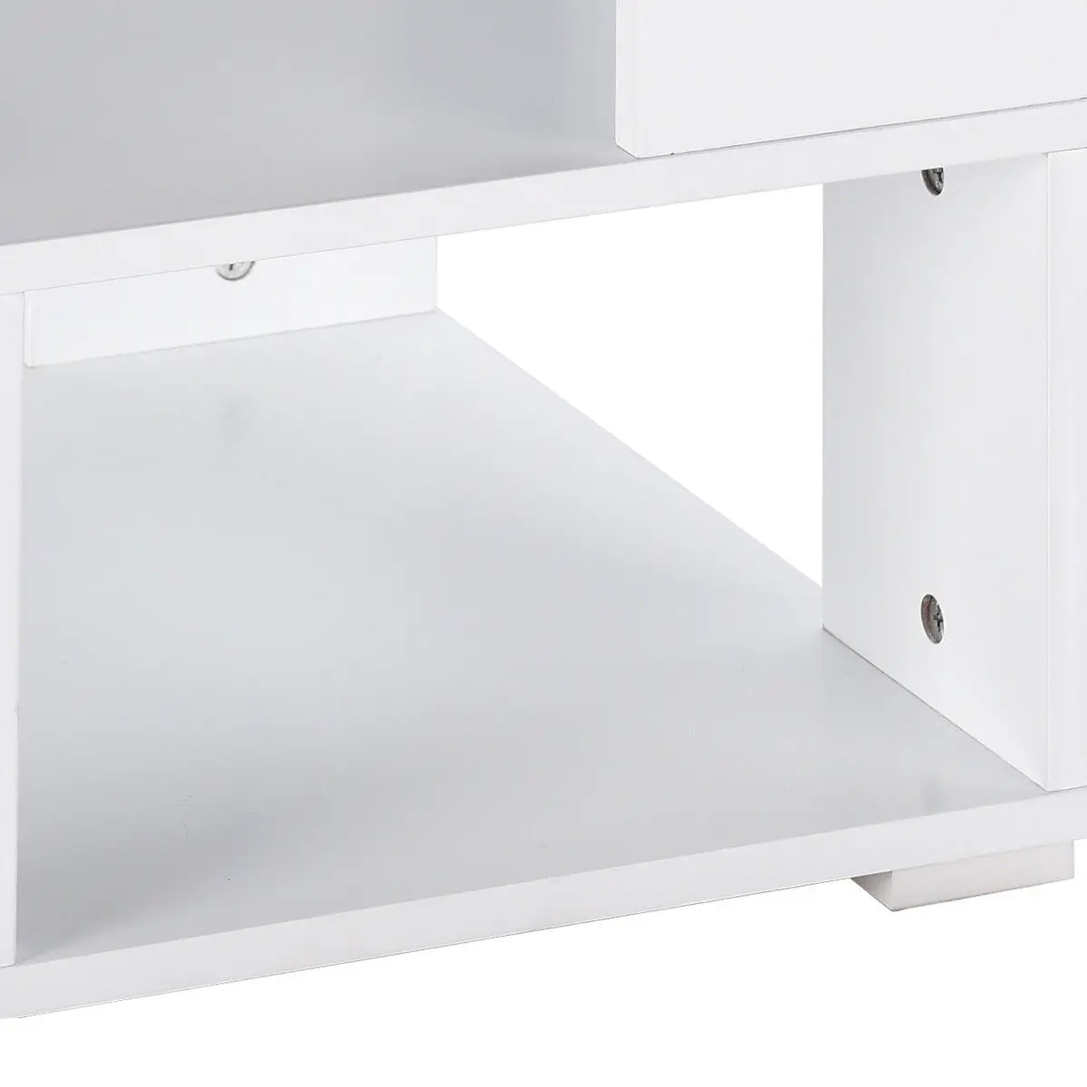 Giantex Modern Wood Square Coffee Table Living Room White End Side Table with Storage Cube Shelves HW57014 Giantex Modern Wood Square Coffee Table Living Room White End Side Table with Storage Cube Shelves HW57014