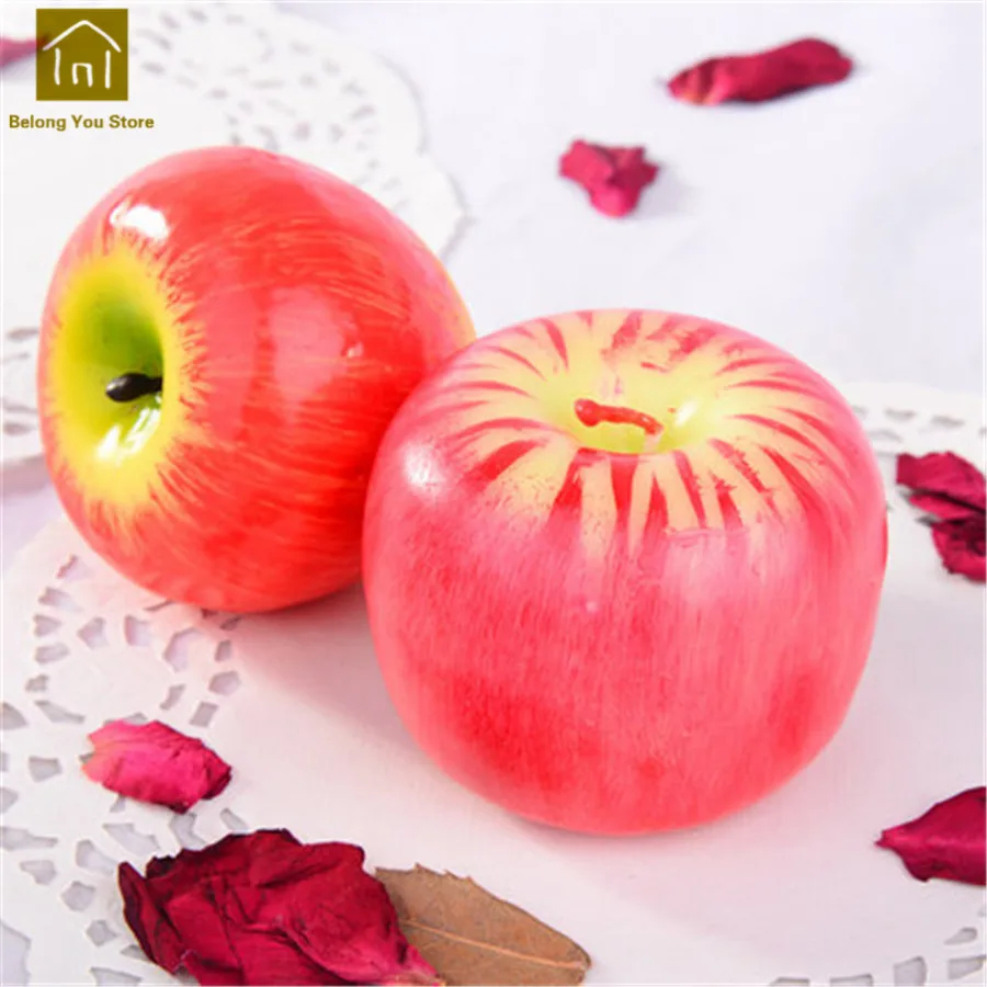 Fruit Candle Apple Wedding Decoration Home Wick Smokeless Fragrant Candle Decorative Candles Wax Home Decor Scented JKK175