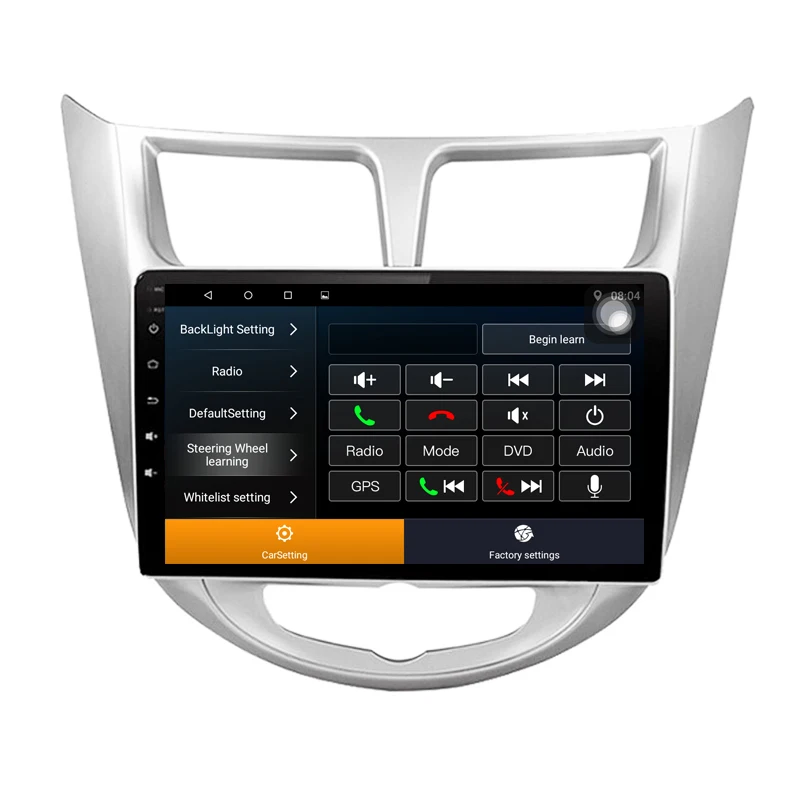 10 1 дюймов Автомобильный GPS для Hyundai Verna Solaris Accent Quad core Android 9 автомобильное радио с 1G