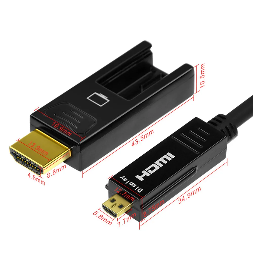 Микро HDMI оптический кабель 4K 60Hz HDMI кабель 2,0 папа-папа HD кабель 18 Гбит/с для HD tv Box HDR компьютерный проектор черный