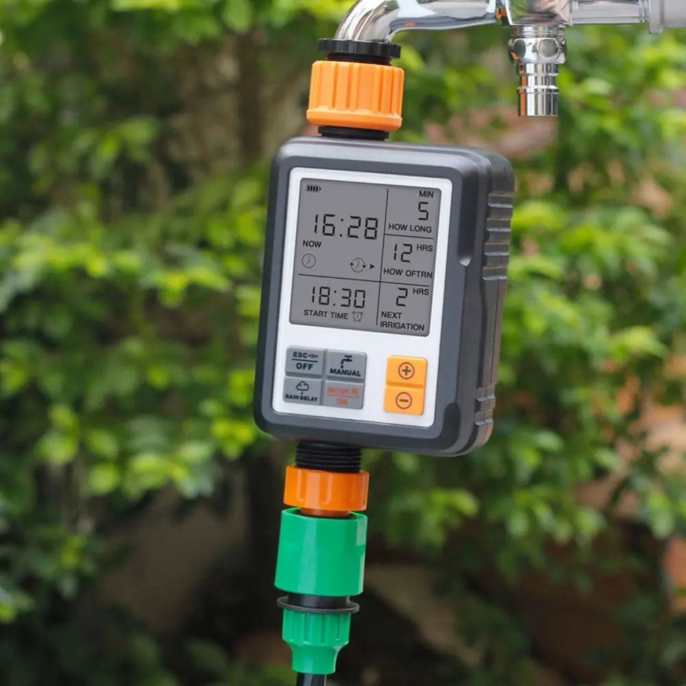 

LCD Large Screen Multifunctional Timing Watering Device Outdoor Garden Sprinkler Controller Intelligent Automatic Watering Timer