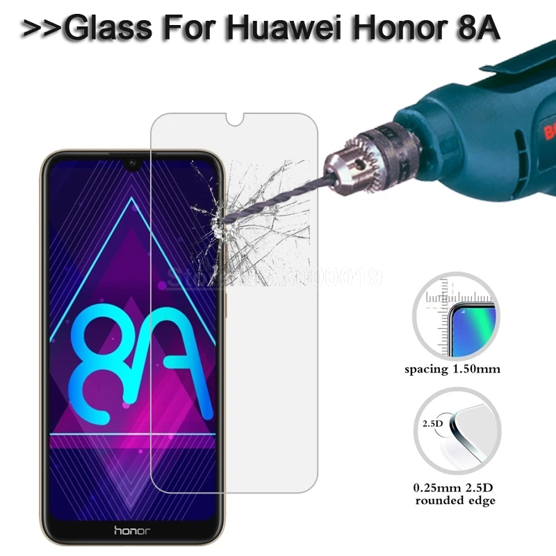 Закаленное стекло для Huawei Honor 8A Защитная пленка экрана 9H на телефон защитное Honer