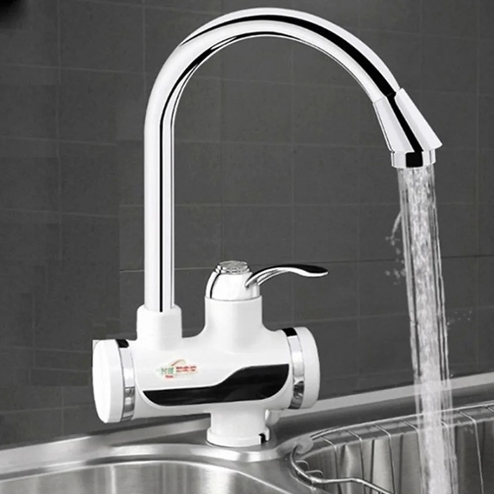 FIMEI Stainless Steel Electric Water Heaters Instant 3 Seconds Heating Hot Cold Dual-Use Digital Display Temperature Faucet 3