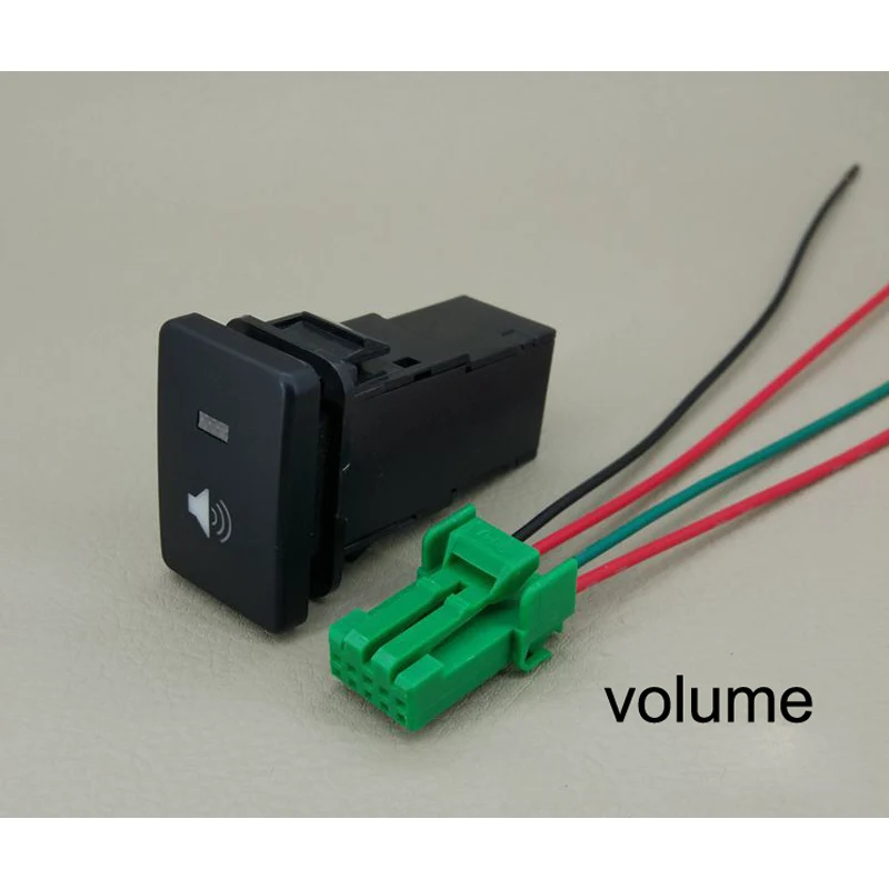 Мощность радар парковочное зеркало объем камеры рекордер монитор кнопка переключения музыки провод для Toyota RAV4 Prado(2010-) LC 150 - Цвет: volume