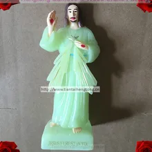 20 штук в партии) дешевые пластиковые растут в темноте светящаяся религиозная статуя Иисуса специальное предложение