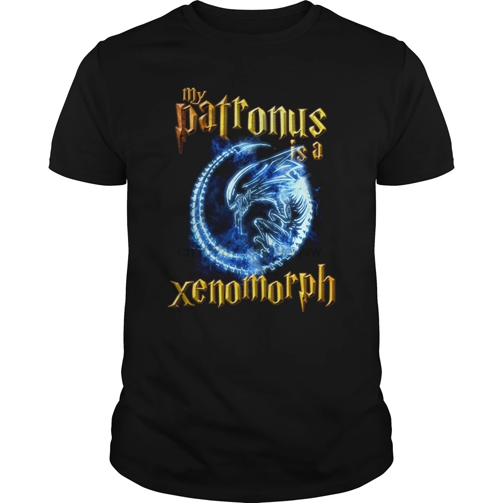Мужская футболка с коротким рукавом My patrous это Xenomorph (2) крутая женские футболки |