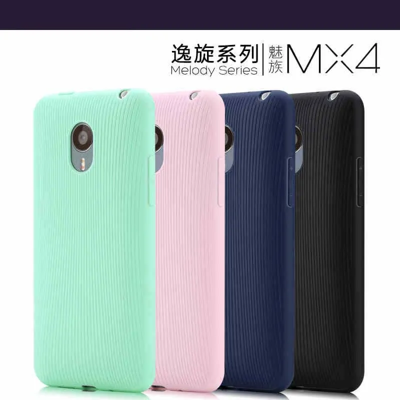 

For Meizu MX4 Original famous Brand 4 Colors Best Cheap Soft TPU Silicon Rubber Back Cover Phone Pouch Bag Case Free Shipping