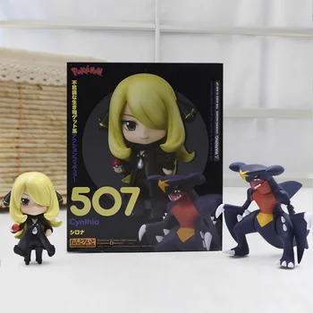 

New Anime PVC Action Figure Toys Cartoon Game Cute Cynthia Garchomp Collection Model Toy For Friend Gift